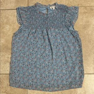 Light Blue floral blouse